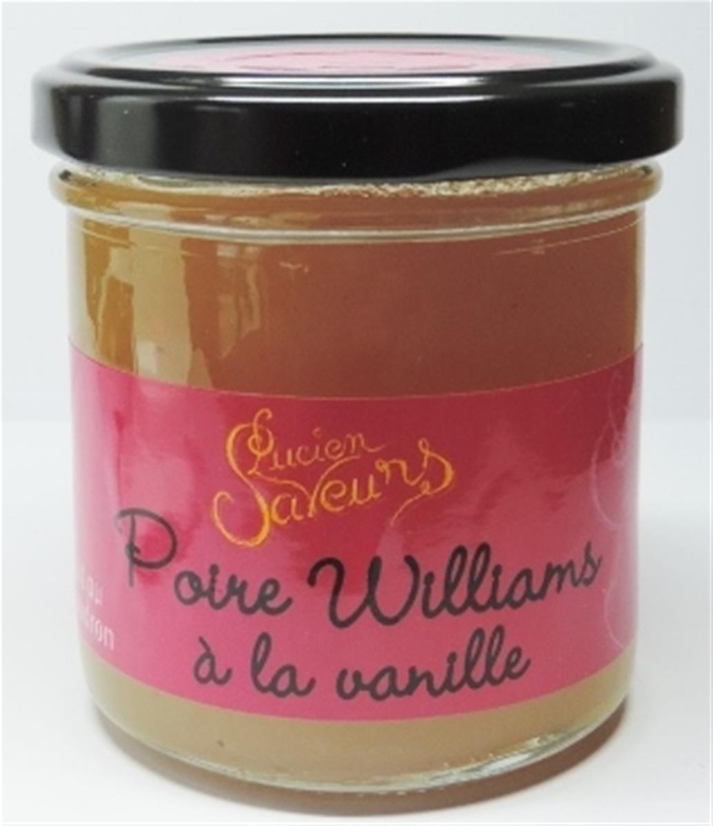 Confiture poire Williams à la vanille Lucien saveurs La Ruche des