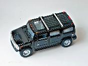 Voiture Miniature Hummer H2 Suv Noir Mtal