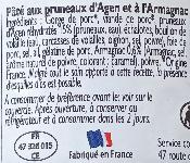 Pâté Gascon A L'Armagnac et Pruneaux D'Agen 220 Grs