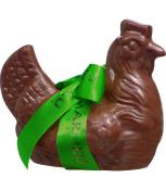 Grosse Poule Chocolat Au Lait + Friandise + Boîte Cadeau