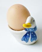 Coquetier Canard en Porcelaine 